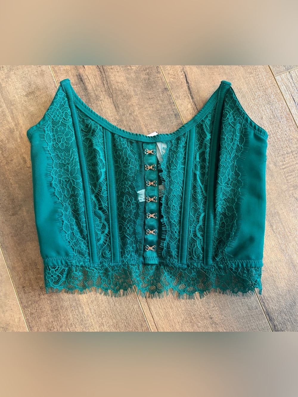 Teal Victoria’s Secret Strapless Bustier